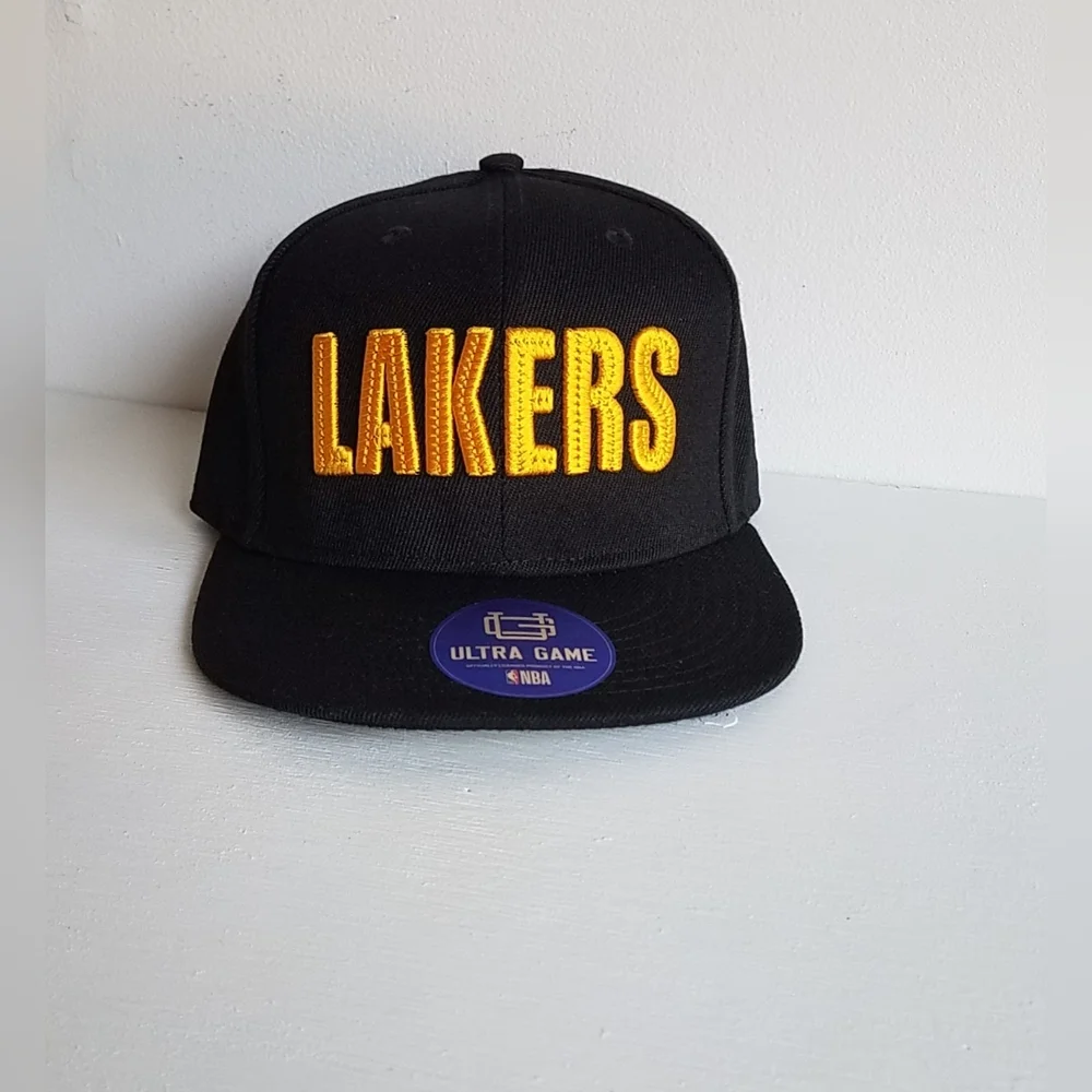 Lakers NBA Official Bricked Snapback Basketball Cap